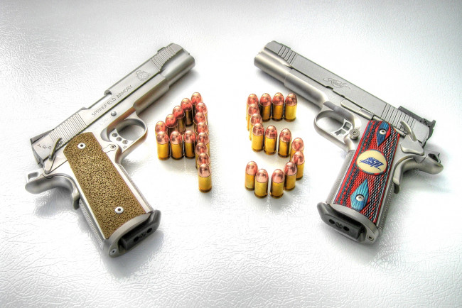 Обои картинки фото оружие, пистолеты, пули, 45, калибр