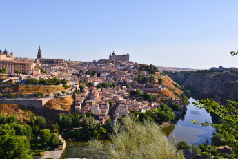 Картинка города толедо испания река панорама