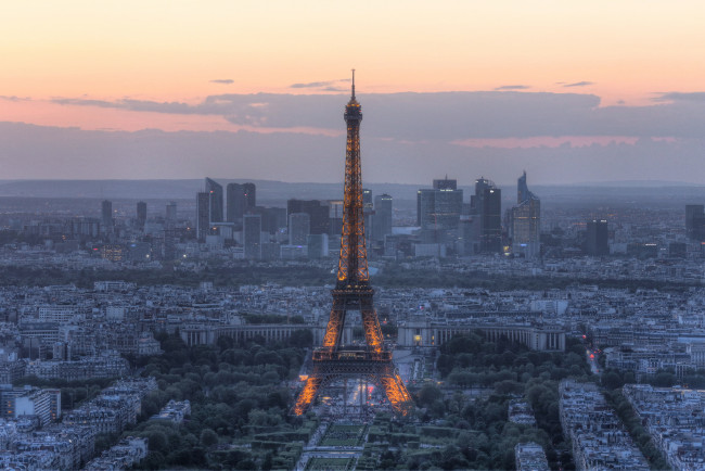 Обои картинки фото paris, france, города, париж, франция, здания, панорама, eiffel, tower, эйфелева, башня