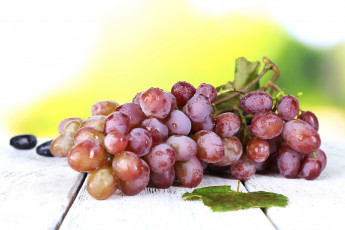 Картинка еда виноград капли листья гроздь