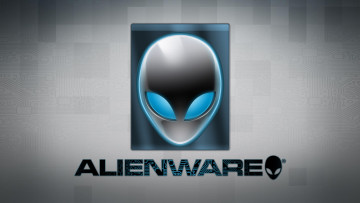 обоя компьютеры, alienware, л, фон, логотип