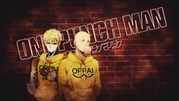Картинка аниме one+punch+man сайтама генос