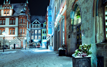 обоя города, - улицы,  площади,  набережные, здания, улица, снег, зима