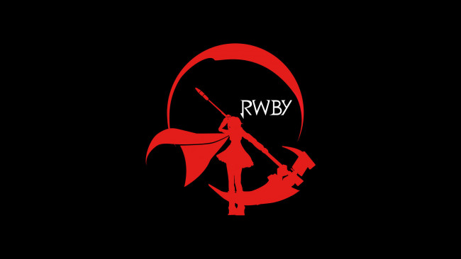 Обои картинки фото аниме, rwby, силуэт