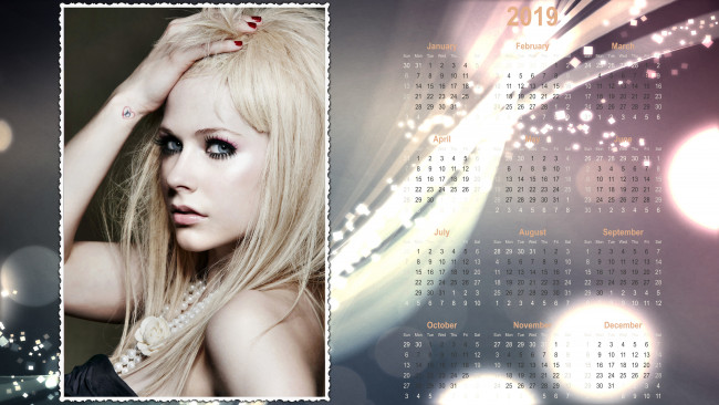 Обои картинки фото календари, знаменитости, певица, лицо, взгляд, девушка