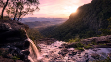 Картинка morans+falls australia природа водопады morans falls