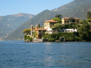 Картинка озеро комо италия города пейзажи