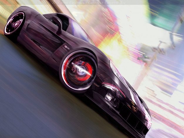 Обои картинки фото chevrolet, corvette, x06, автомобили