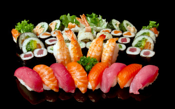 обоя еда, рыба, морепродукты, суши, роллы, деликатесы