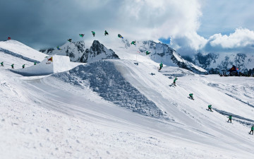 Картинка snowboarding спорт сноуборд спортсмен снег горы