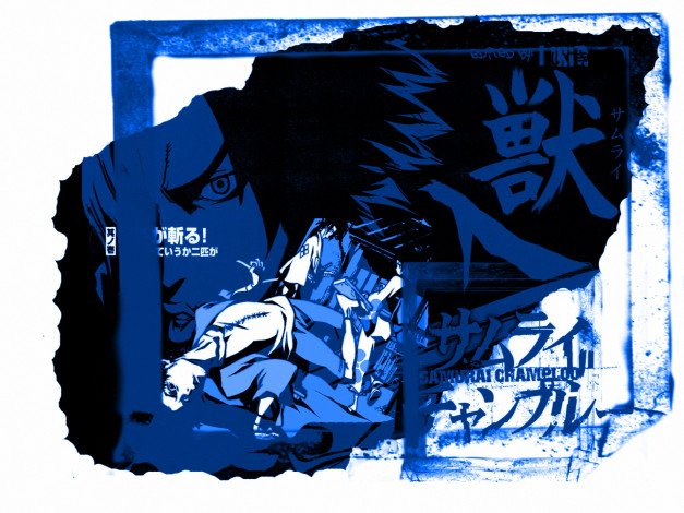 Обои картинки фото аниме, samurai, champloo, fuu, jin, mugen