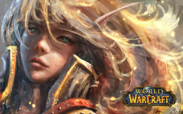 Картинка видео+игры world+of+warcraft зеленые глаза броня блеск лицо девушка кровавая эльфийка blood elf world of warcraft wang ling длинные волосы