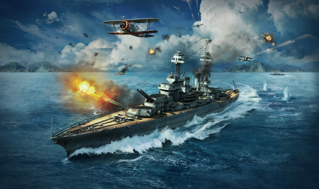 Обои картинки фото видео игры, world of warships, экшен, warships, world, of, симулятор, игра, онлайн