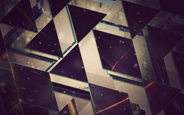 Картинка 3д+графика абстракция+ abstract треугольники блики ромбы фигуры
