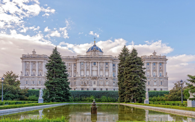 Обои картинки фото royal palace,  madrid, города, мадрид , испания, дворец, королевский