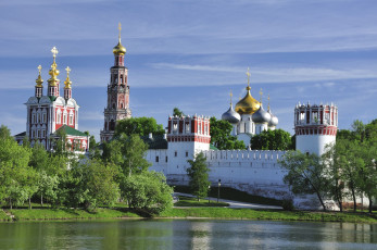 обоя новодевичий монастырь, города, москва , россия, москва, новодевичий, монастырь
