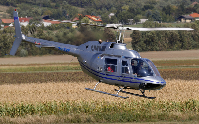 Обои картинки фото agusta-bell ab-206a jetranger, авиация, вертолёты, вертушка