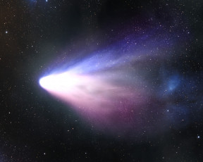 обоя космос, кометы, метеориты