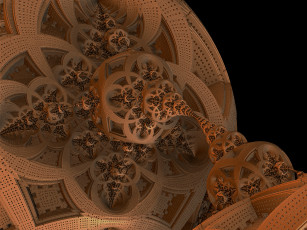 Картинка 3д графика fractal фракталы абстакция узор