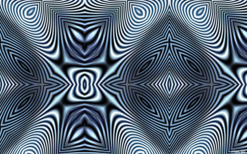 Картинка 3д графика fractal фракталы голубой линии абстракция