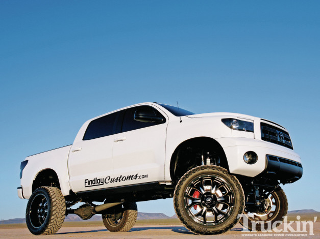 Обои картинки фото 2010, toyota, tundra, storm, trooper, автомобили, custom, pick, up