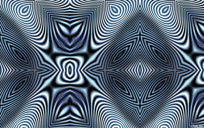 Обои картинки фото 3д, графика, fractal, фракталы, голубой, линии, абстракция