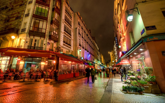 Обои картинки фото night, paris, france, города, париж, франция, огни, город, ночь