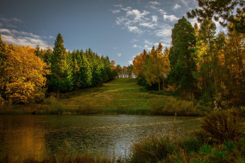 Картинка природа реки озера лес луг река осень