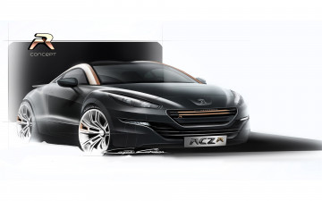 Картинка автомобили векторная графика peugeot rcz r