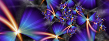 Картинка 3д+графика фракталы+ fractal блики