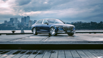 обоя автомобили, mercedes-benz, mercedes, maybach, s680, 4matic, 2022, седан, пирс, премиум, класс, мерседес