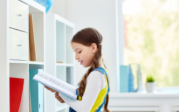 Картинка разное дети девочка книга шкаф