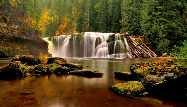 Обои картинки фото olympic national park, washington, природа, водопады, olympic, national, park