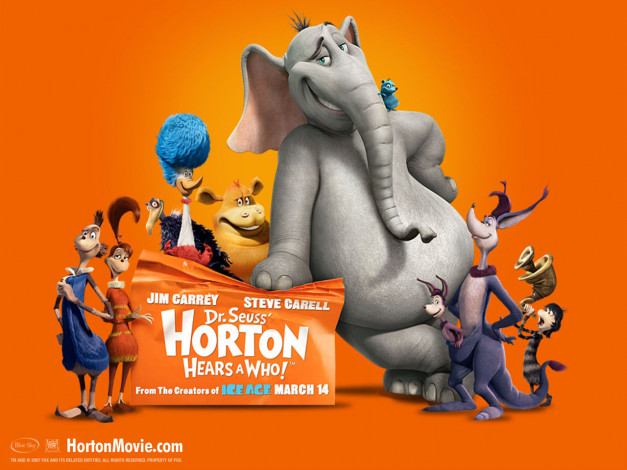 Обои картинки фото horton, hears, who, мультфильмы