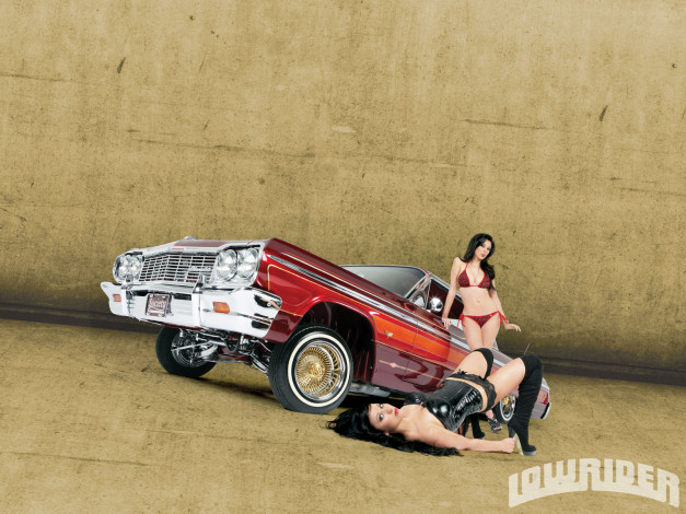 Обои картинки фото автомобили, авто, девушками, impala, chevy