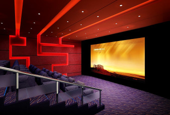Картинка интерьер театральные концертные кинозалы сидения экран кинотеатр