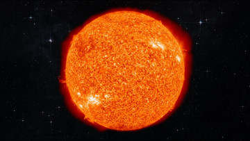 Картинка солнце космос звезда корона протуберанцы