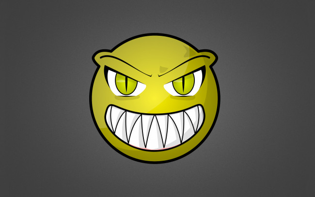 Обои картинки фото angry, smile, векторная, графика