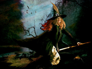 Картинка фэнтези маги +волшебники +чародеи метла