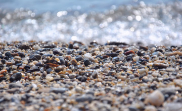 Картинка природа камни +минералы макро берег камешки вода