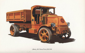 Картинка mack автомобили рисованные wallpaper paint classic truck print