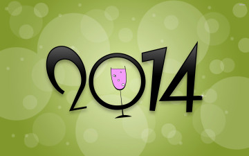 обоя праздничные, векторная графика , новый год, год, 2014