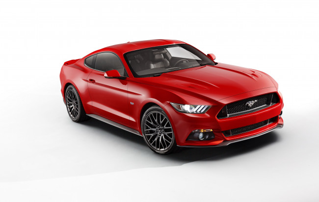 Обои картинки фото 2014 ford mustang, автомобили, mustang, красный, ford