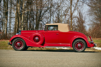 обоя автомобили, классика, красный, 1101-719, roadster, eight, coupe, packard, 1934, г