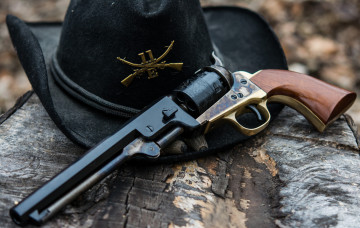 Картинка оружие револьверы colt шляпа uberti replica револьвер 1851