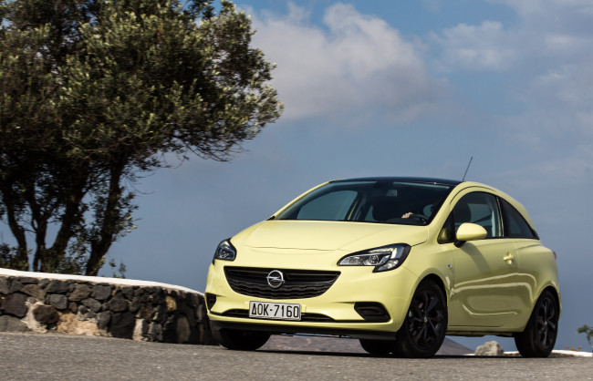 Обои картинки фото автомобили, opel, e, ecoflex, 3-door, color, edition, 2014г, corsa