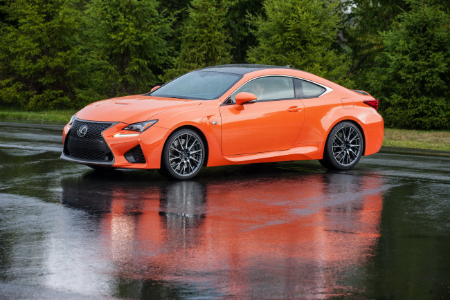 Обои картинки фото 2015 lexus rc f, автомобили, lexus, металлик, оранжевый