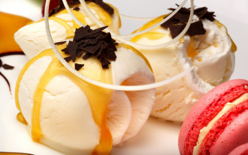 Картинка еда мороженое +десерты десерт сладкое шоколад macaron шарики