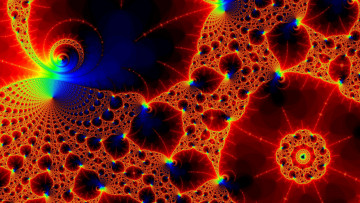 Картинка 3д+графика фракталы+ fractal спирали листья ракушки