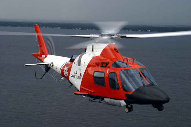 Обои картинки фото авиация, вертолёты, вертолет, agusta, mh, 68, stingray, береговая, охрана